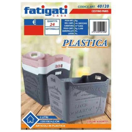 Cestino Paris 3Lt 40120 Fat.