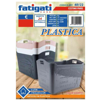 Cestino Paris 6Lt 40122 Fat.