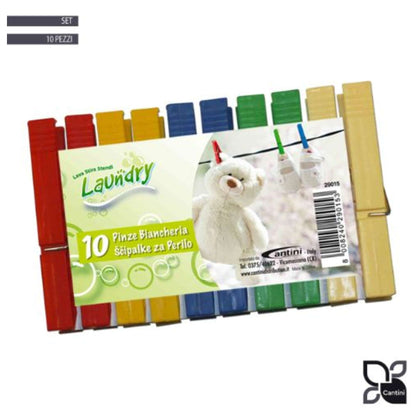 Mollette Pl 10Pz Colorate 29015 Cantini