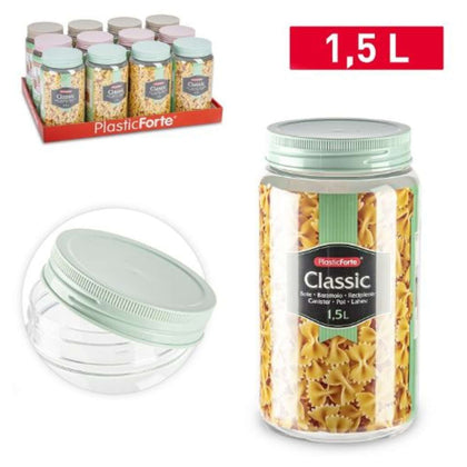 Barattolo Classic per Alimenti in plastica - 11x11x14,3 cm - 1 Litro