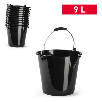 Secchio 9Lt Con Manico Nero 14158 Pf