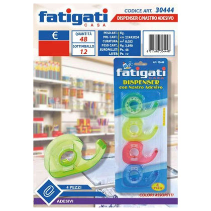 Dispenser Con Nastro Adesivo 4Pz 30444