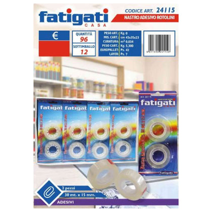 Nastro Adesivo Rotoli 2Pz 30Mt 24115 Fat