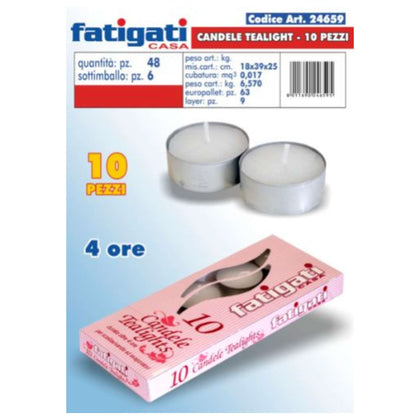 Candela Tealight 10Pz 24659 Fat.