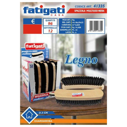 Spazzola Legno Multiuso Nero 41335 Fat