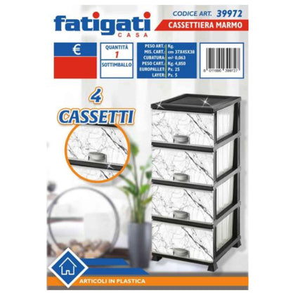 Cassettiera Marmo 4Cas Pl 39972 Fat