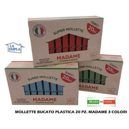 Mollette 20Pz Madame Bco 40002 La Dupla