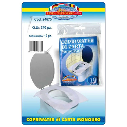 Copriwater Di Carta Monouso 10Pz 24675