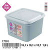 Contenitore per Alimenti Quadrato - 16x16x10 cm - 1,9 litri