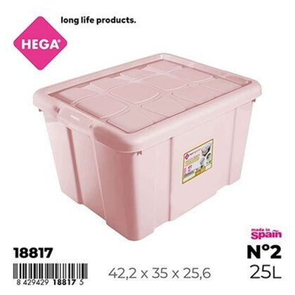 Baule Rosa 42X35X25 25Lt 18817 Hega