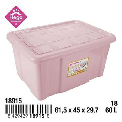 Baule Rosa 61X45X29 60Lt 18915 Hega