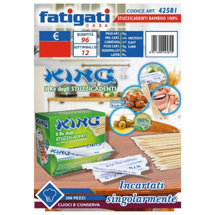 Stuzzicadenti Bamboo 42581 Fat