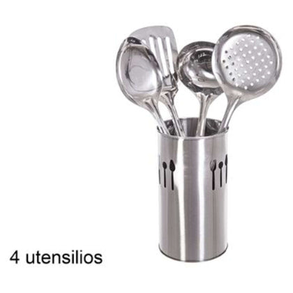 Mestoli 4Pz C/Portaut. Acciaio 114674 Cm