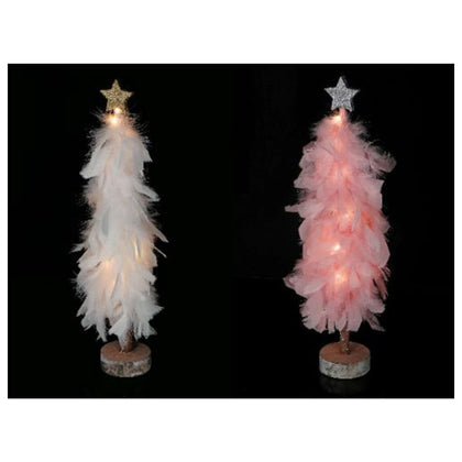 Albero Di Natale Con Piume Led 69902 Ad