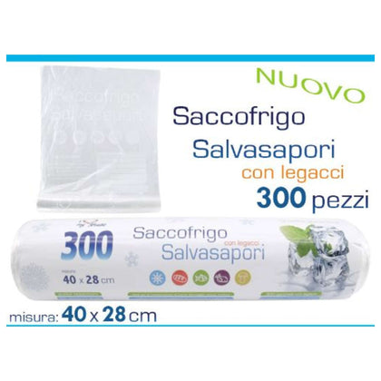 Sacchetti Buste per Frigo 300 Pezzi - 28X40 cm 945221