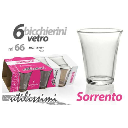 Bicchierino Caffe Vetro 6Pz Sorr. 787607