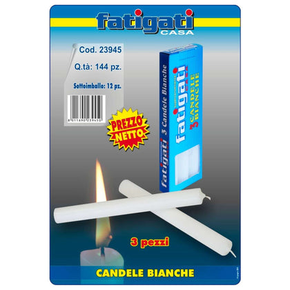 Candele 3 Bianche 23945 Fa