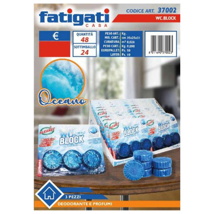 Deodorante 3Pz Wc Oceano 37002 Fat