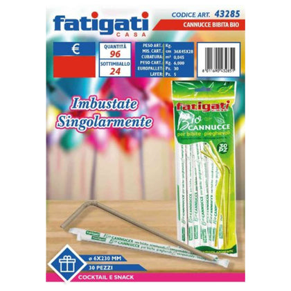Cannuccia Bibita Bio 30Pz 43285 Fat