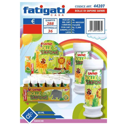 Bolle Di Sapone Safari 60Ml 44207 Fat