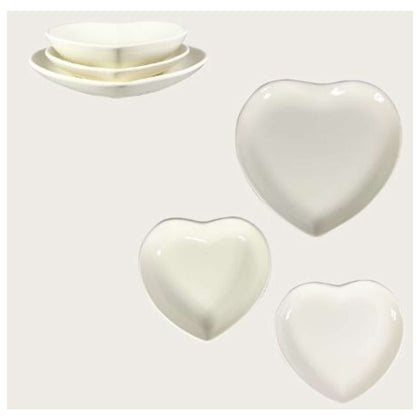 Cuore Piatto Bianco 20Cm Fondo 58044