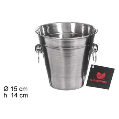 Secchiello Portabottiglie Ghiaccio Acciaio Inox 15Xh14 Cm - 114676