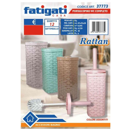 Portascopino Completo Rattan 37773 Fat