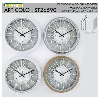 Orologio - 4 Colori Assoriti Cm 31X31X4 St26590 Siro