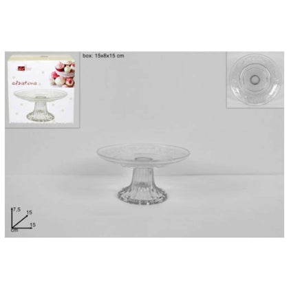Alzatina Vetro Decorato 15Cm 49642 2S