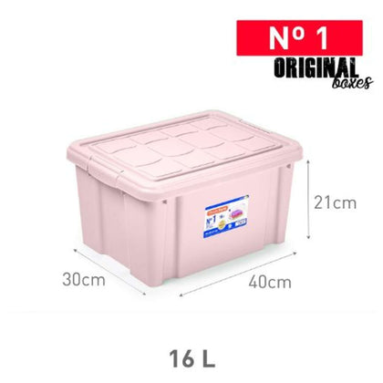 Scatola Multiuso 16Lt Rosa - 30X40Xh21 Cm