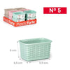 Cesta In Vimini N5 Pl 148251A - 11,5X6,5Xh8 Cm