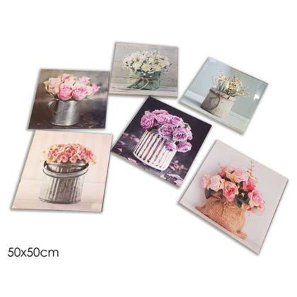 Quadro 50X50Cm Fiori 540805 Gt