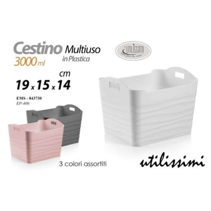 Cestino 3Lt 19X15X14Cm 843730 Gc