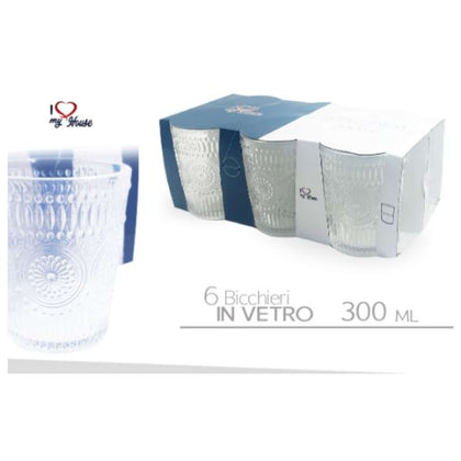 Bicchiere 6Pz Acqua Trasp. 342336 Intr.