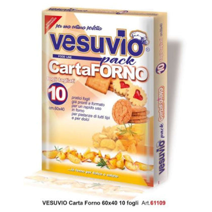 Carta Forno Tagliata 10 Fogli Vesuvio