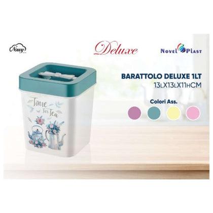 Barattolo Deluxe per Tea 1 litro - 13x13xh11 cm