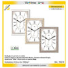 Orologio Legno 23X28 Quadr. Bco 1153/10