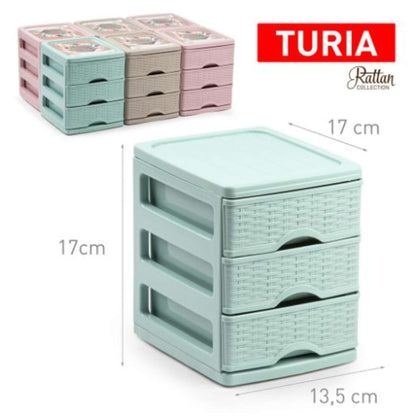 Cassettiera Rattan 13X17 Color 117167H