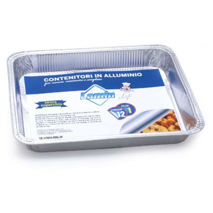 Vaschetta Alluminio 12 Porzioni Senza Coperchio 1 PezzoLamin 403