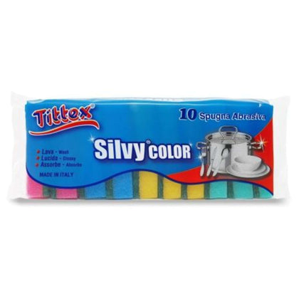 Spugna Silvy Color 10Pz 19 Sm