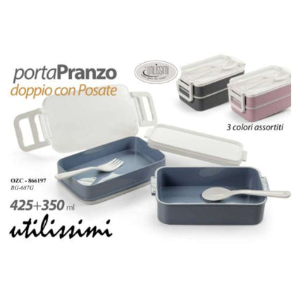 Contenitore Portapranzo 450Ml + 350Ml