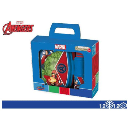 Contenitore Portapranzo + Borraccia Avengers 41731