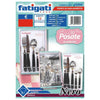 Set Posate Acciaio 30Pz Nero 45094 Fat