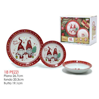 Piatto 18Pz Merry Porc. 513458 Gt