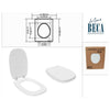 Sedile Wc Ita Mdf 50X36.5Cm Bianco 77154