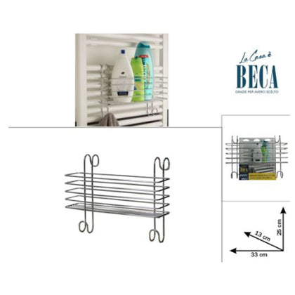 Sery Mensola Rettangolare 1Pt Cromato Con Gancio Alt.3313