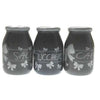 3 Barattoli 1 Litro Per Sale/Caffè/Zucchero - Fiocco Grigio