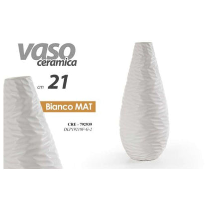 Vaso 10X21Cm Bianco 792939 Gc