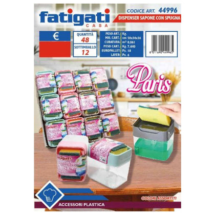 Dispenser Sapone Spugna Paris 44996 Fat