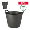 Mastello 42Lt Eco Nero - 38X38X45 Cm - 1490302